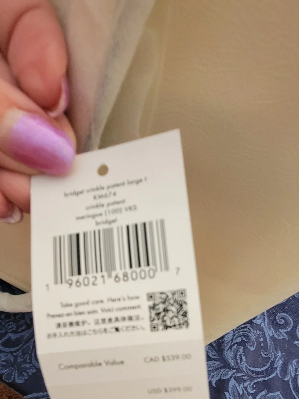 kate spade elegant cream
